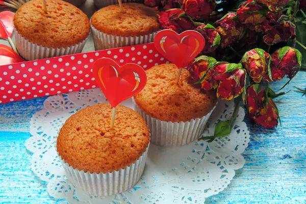 Cupcake en rose — Stockfoto