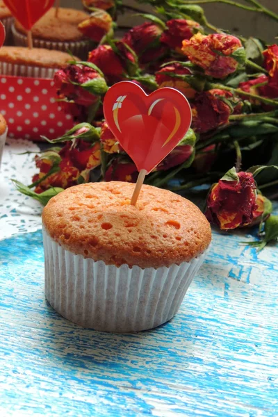 Cupcake en rose — Stockfoto