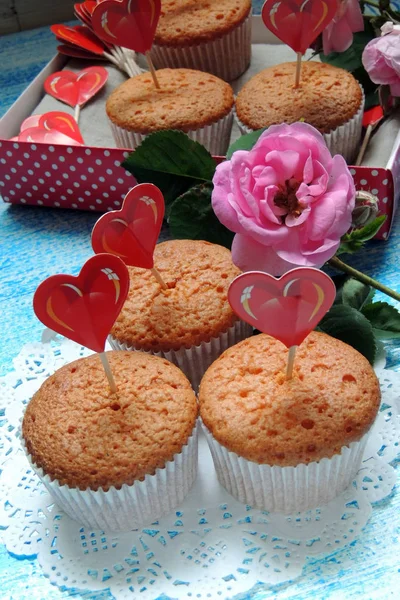 Cupcake en rose — Stockfoto