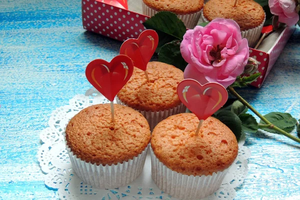 Cupcake en rose — Stockfoto