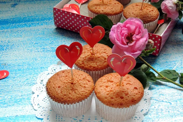 Cupcake en rose — Stockfoto