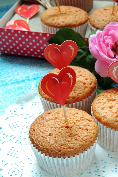 Cupcake en rose — Stockfoto