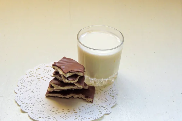Σοκολάτα και γάλα — Φωτογραφία Αρχείου