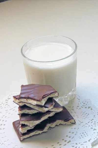 Σοκολάτα και γάλα — Φωτογραφία Αρχείου