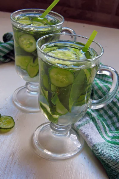 Sassi water with cucumber — Stock Photo, Image