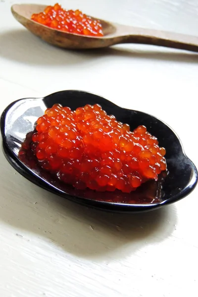 Caviar rojo. Snack. —  Fotos de Stock