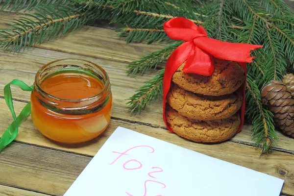 Chocolate caliente y galletas — Foto de Stock