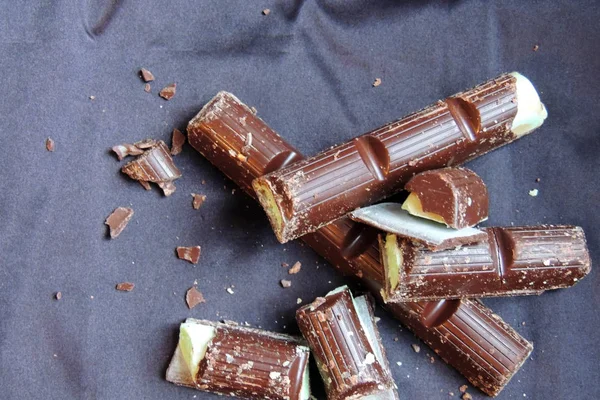 Chocolate com recheio de hortelã — Fotografia de Stock