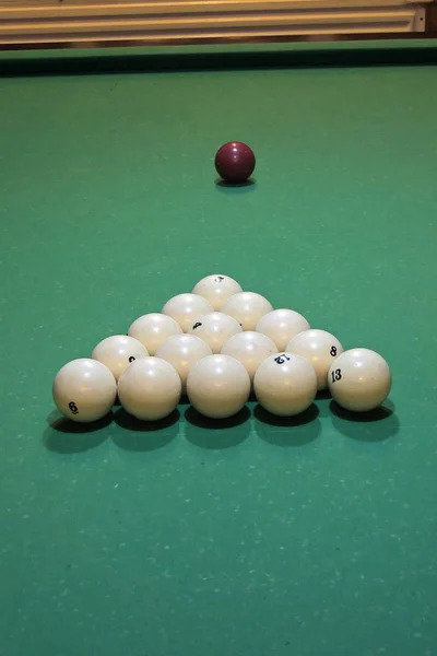 Billard-Spiel — Stockfoto