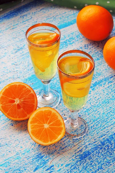 Citromos ital és citrom — Stock Fotó