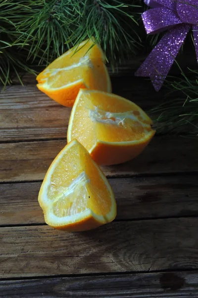 Orange. fond de Noël — Photo