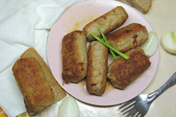 欧芹叶基辅鸡块 乌克兰的传统食物 — 图库照片