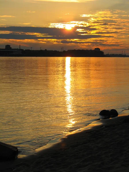 Zonsondergang Water Zon Zee Hemel Meer Strand Zonsopgang Landschap Natuur — Stockfoto