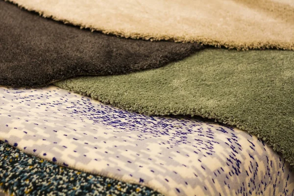 Farklı kısa yün kilim sayaç için yatay örtüşme renklendirilir