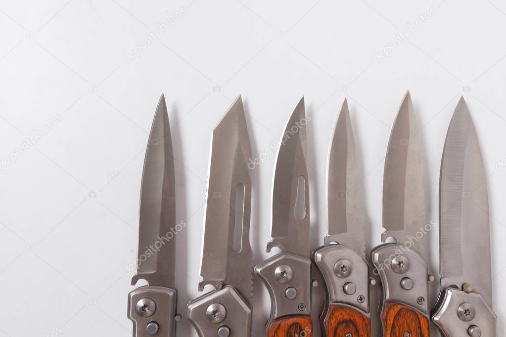 folding blade knife line several lie