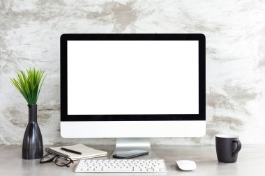 çalışma alanı tablosu gösteren boş beyaz ekran PC bilgisayarınıza