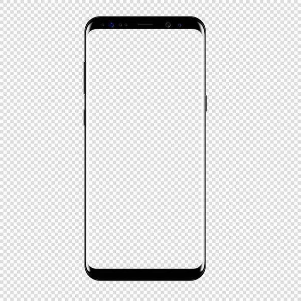 Smart phone dessin vectoriel isolé fond transparent — Image vectorielle