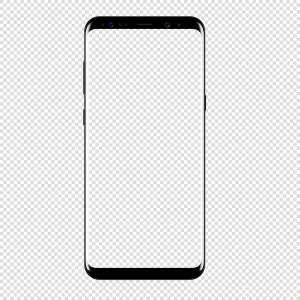 スマートフォンベクトル描画隔離された透明背景 — ストックベクタ