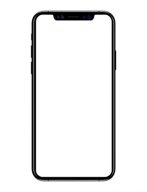 yeni telefon vektör çizim beyaz arka plan üzerinde izole eps10 biçimi