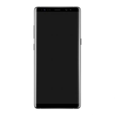 yüksek detay yeni telefon Önden Görünüm vektör çizim üzerinde izole beyaz arka plan