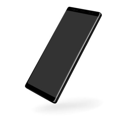 yüksek detay yeni telefon perspektif görüş açısı vektör çizim üzerinde izole beyaz arka plan