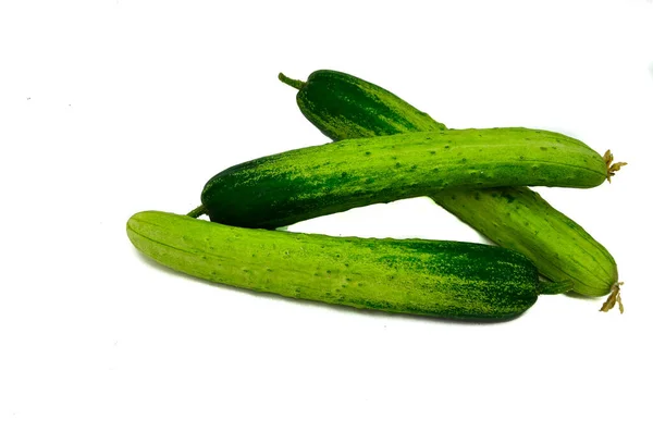 Fresh Cucumbers Favorite Childhood Always Your Health Organic Products Always — Stock Photo, Image