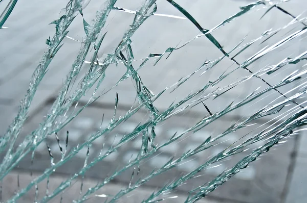 Textura de vidro partido — Fotografia de Stock