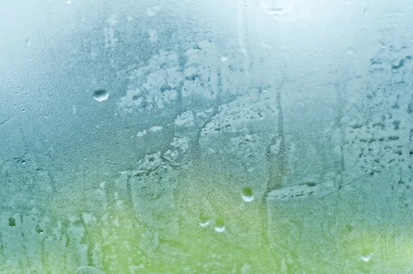 Raindrops on glass background — Stock Photo, Image