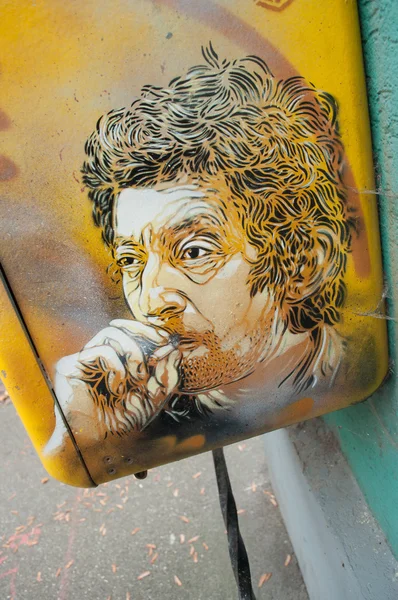 Serge Gainsbourg posta grafiti — Stok fotoğraf