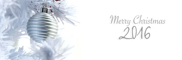merry christmas banner on withe background