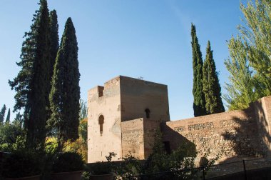 Granada'da Alhambra kale 