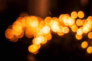 Turuncu Bokeh renkli Led lamba gece ışık