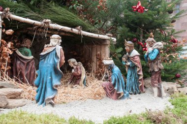  Noel dekorasyon sokak için Noel beşik