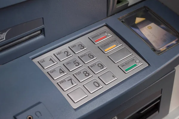 Tangentbord av automatiserade maskinen av bank — Stockfoto