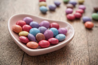 geleneksel renkli şeker Sevgililer d için kalp