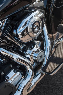 Harley Davidson Motosiklet closeup 