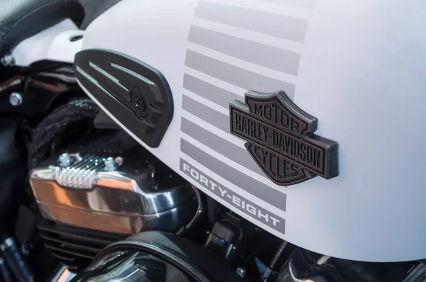 Gros plan de Harley Davidson moto — Photo