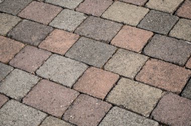 Çimento kömür topakları sokak arka planda