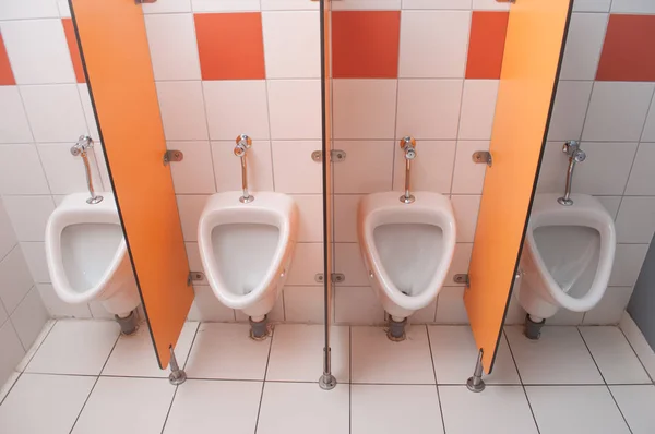 Little urinals at nursery school — Stock Photo, Image