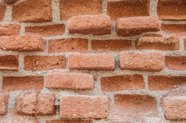 Rode baksteen muur textuur grunge achtergrond — Stockfoto