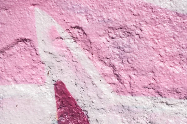 Pink graffiti on the wall texture — Stock Photo, Image