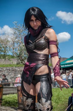 cosplay kostüm cosplay sergi Event'de kadınla