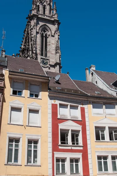 Traditional architecture in Mulhouse - Alsace - Franc — Stock Photo, Image