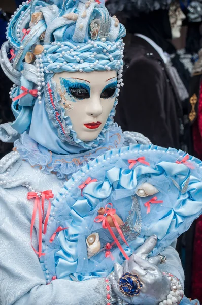 Portrait de femme costumée à la parade vénitienne de Riquewihr en Alsace — Photo