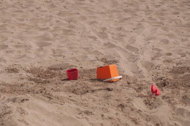 Sandcastle için kum üzerinde oyuncak 