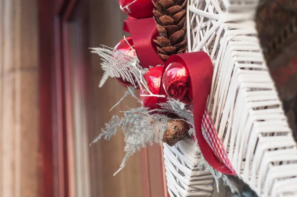 Vánoční dekorace v ulici — Stock fotografie