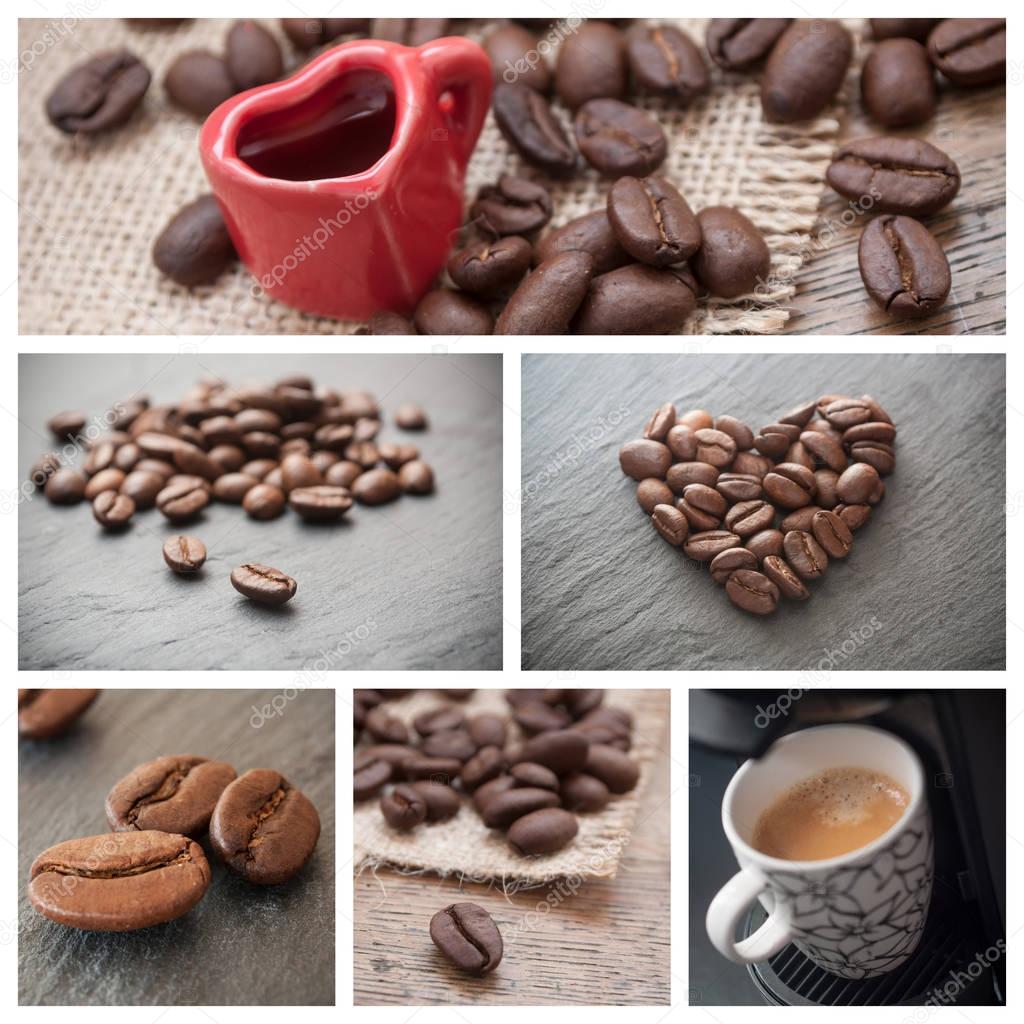 various view of coffee situation collage 