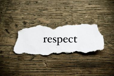 Kağıt - saygı kavramı kelime