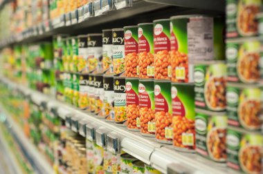 Gıda hizalama Cora süpermarkette olabilir
