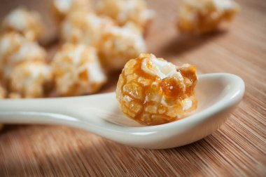 kaşık ahşap zemin üzerine ev yapımı pop Mısır